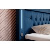 Boxspring postel PARADISE s LED a USB