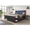Boxspring postel REPOS, LED a USB - rozměry