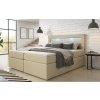 Boxspring postel REPOS, LED a USB
