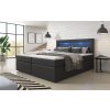 Boxspring postel REPOS, LED a USB