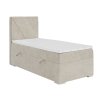Boxspring postel Belize s úložným prostorem, matrace, rošt a topper v ceně