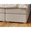Boxspring postel Belize s úložným prostorem, matrace, rošt a topper v ceně - nožičky