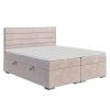 Boxspring postel Benetti s úložným prostorem, matrace, rošt a topper v ceně