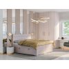 Boxspring postel Benetti s úložným prostorem, matrace, rošt a topper v ceně