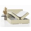 Boxspring postel Carre s úložným prostorem, matrace, rošt a topper v ceně