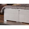 Boxspring postel Claudia s úložným prostorem, matrace, rošt a topper v ceně - nízké nožičky
