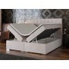 Boxspring postel Claudia s úložným prostorem, matrace, rošt a topper v ceně - velký úložný prostor