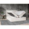 Boxspring postel Glamour s úložným prostorem, matrace, rošt a topper v ceně - velký úložný prostor