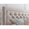 Boxspring postel Glamour s úložným prostorem, matrace, rošt a topper v ceně - čalouněné čelo