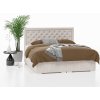 Boxspring postel Glamour s úložným prostorem, matrace, rošt a topper v ceně