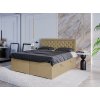 Boxspring postel Glamour s úložným prostorem, matrace, rošt a topper v ceně