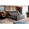 Boxspring postel ELEGANCE s úložným prostorem, LED a USB