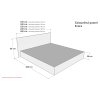 Designová postel Evora, lamelový rošt v ceně,