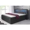 Boxspring postel SONNO s úložným prostorem, LED a USB