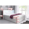 Boxspring postel SONNO s úložným prostorem, LED a USB - rzměry