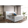 Boxspring postel SONNO s úložným prostorem, LED a USB