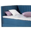 Čalouněná boxspring postel NOVO s čely a úložným prostorem - čelo