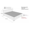 Americká boxspring postel LUCIA bez úložného prostoru - rozměry