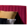 Čalouněná boxspring postel CORALO s úložným prostorem - čelo