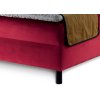 Čalouněná boxspring postel CORALO s úložným prostorem - nožičky