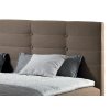 Čalouněná boxspring postel VIANA s úložným prostorem - čelo