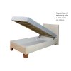 Postel XXL s hlavovým čelem a úložným prostorem - nepolohovatelný lamelový rošt