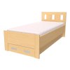 Postel BENO s úložným prostorem, 90×200 cm - javor