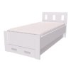 Postel BENO s úložným prostorem, 90×200 cm - bílá struktura