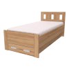 Postel BENO s úložným prostorem, 90×200 cm - dub harmony