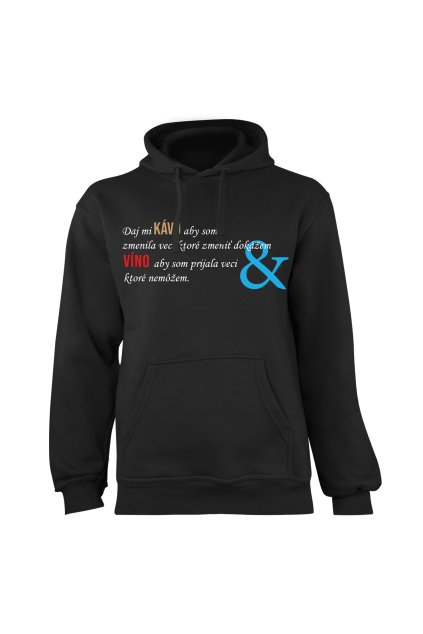 Mikina s potlačou "Daj mi kávu aby"