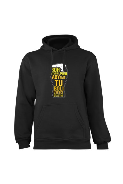Mikina s potlačou "Boh stvoril pivo"