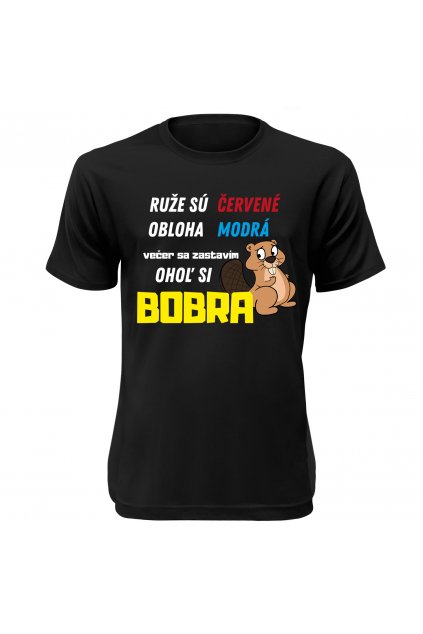 Tričko s potlačou  "Ruže sú červené, obloha modrá"