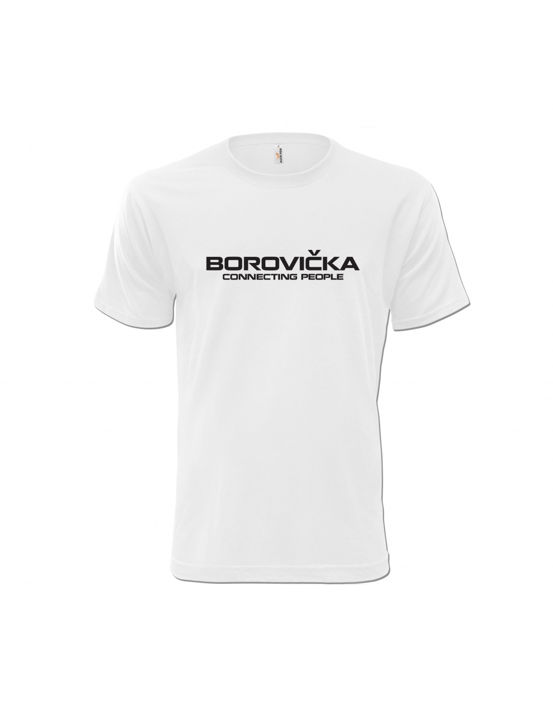 Tričko s potlačou "Borovička connecting people" Farba: Tyrkysová, Typ: Dámske, Veľkosť: 2XL