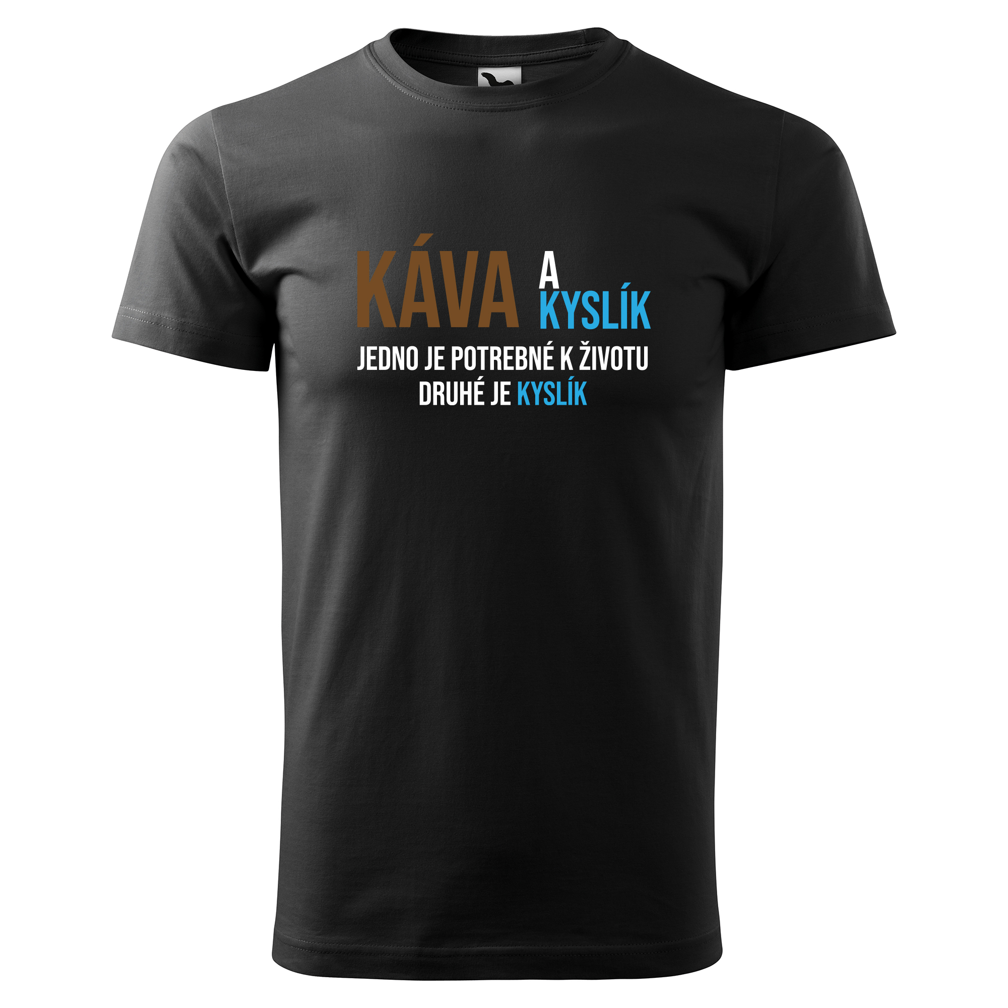 Tričko s potlačou  "Káva a kyslík" Farba: Biela, Typ: Pánske, Veľkosť: M