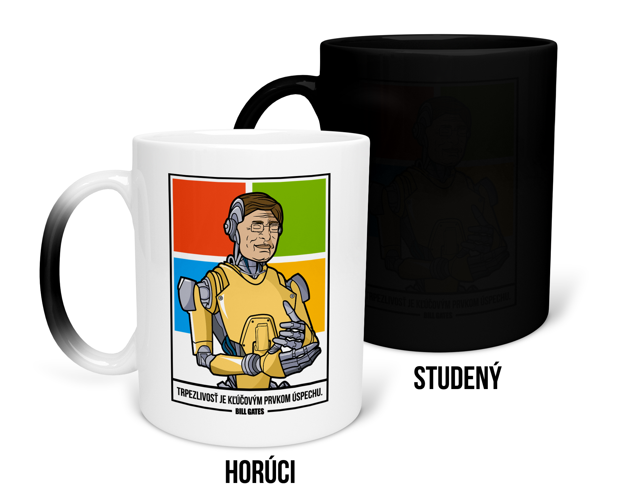 Hrnček s potlačou "Bill Gates" Typ: Magický