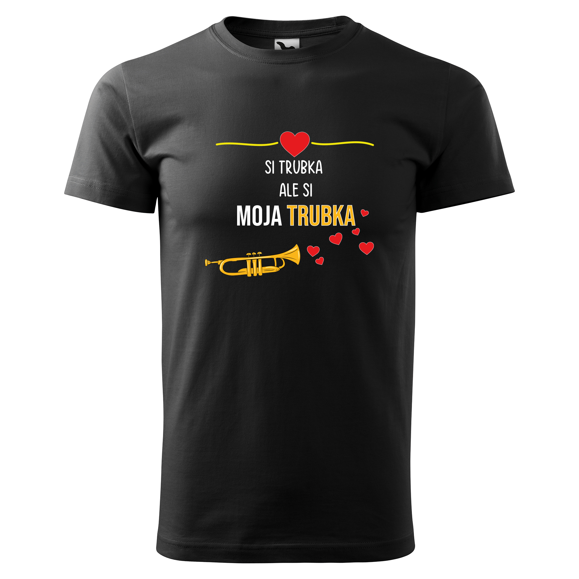 Tričko s potlačou "Si trubka ale si moja trubka" Farba: Biela, Veľkosť: 4XL