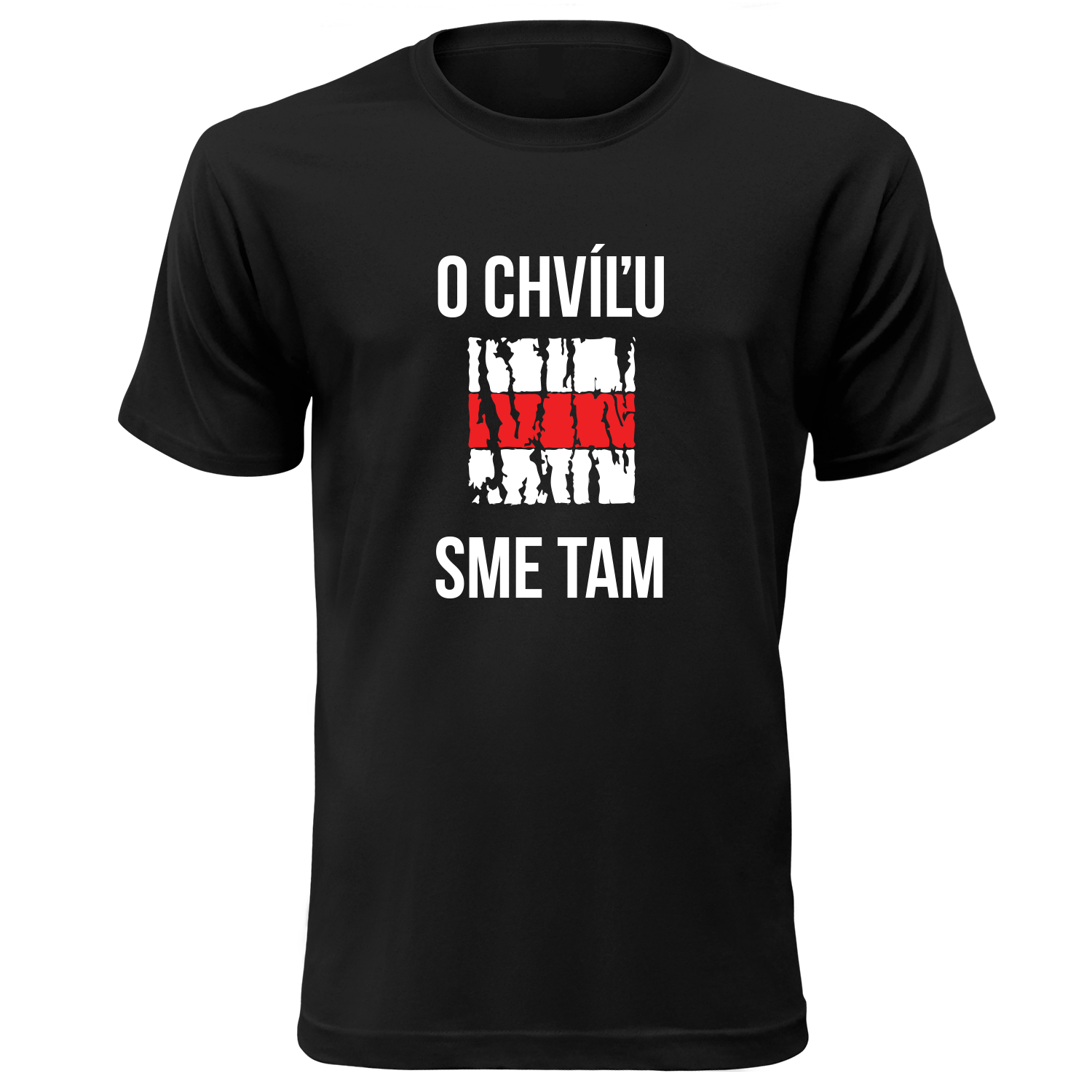 Tričko s potlačou "O chvíľu sme tam" Farba: Tyrkysová, Typ: Detské, Veľkosť: M (122-128)