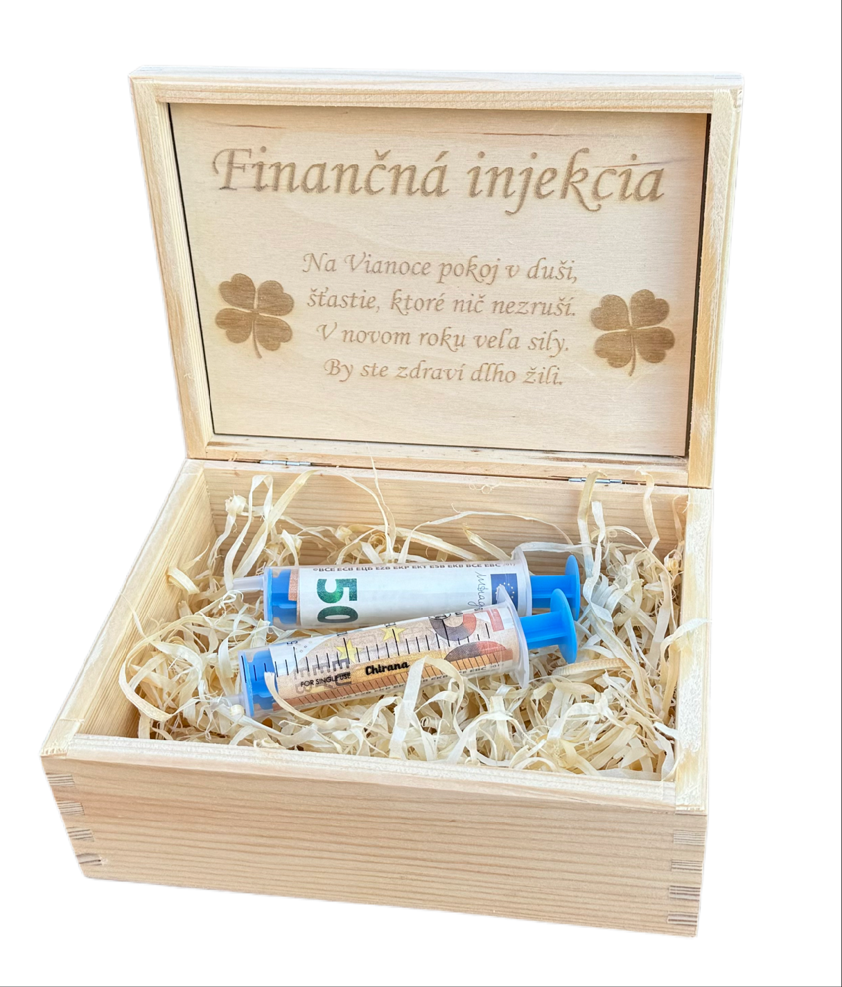 Finančná injekcia v krabičke Vianoce