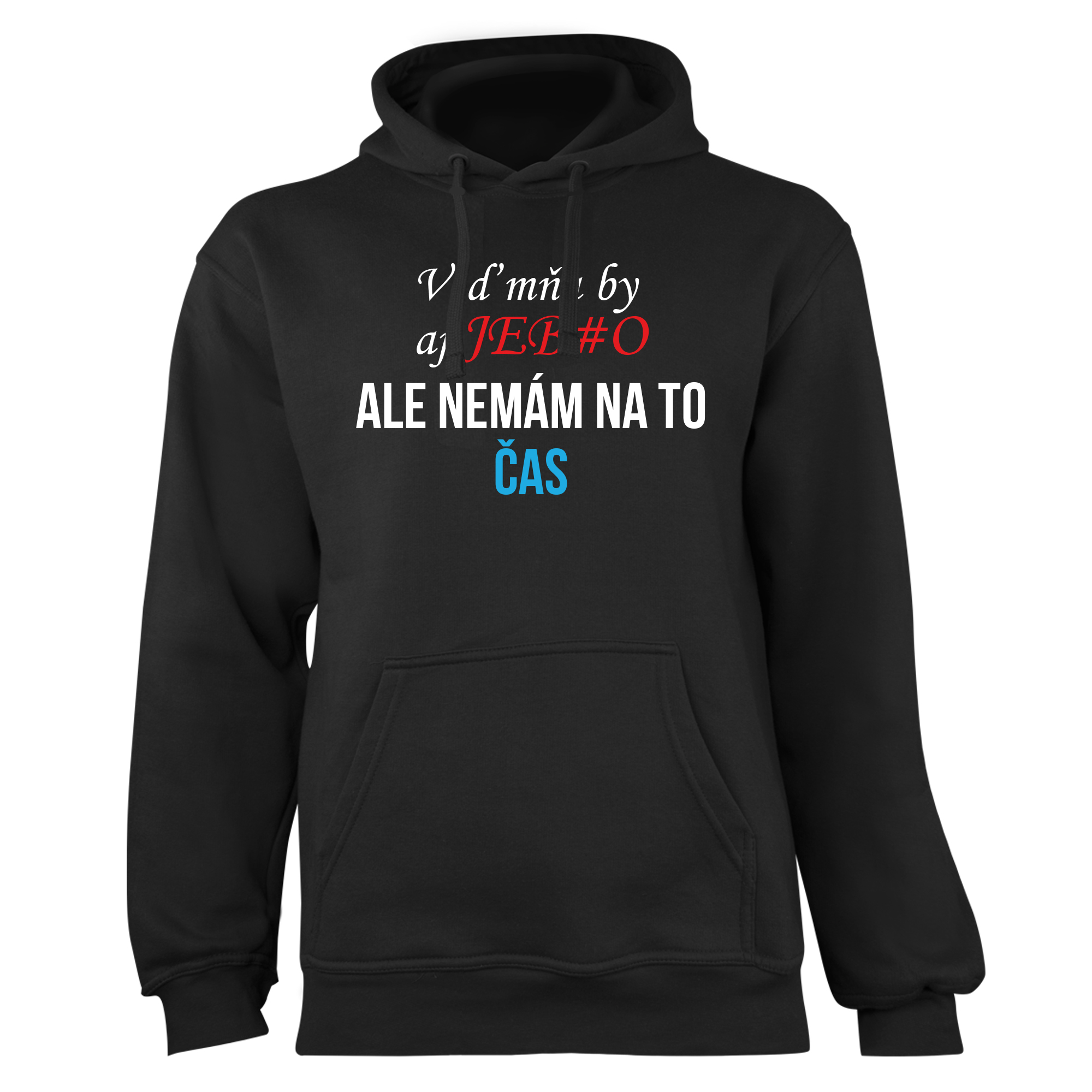 Mikina s potlačou "Veď mňa by aj jeb*o" Farba: Čierna, Typ: Dámske, Veľkosť: M