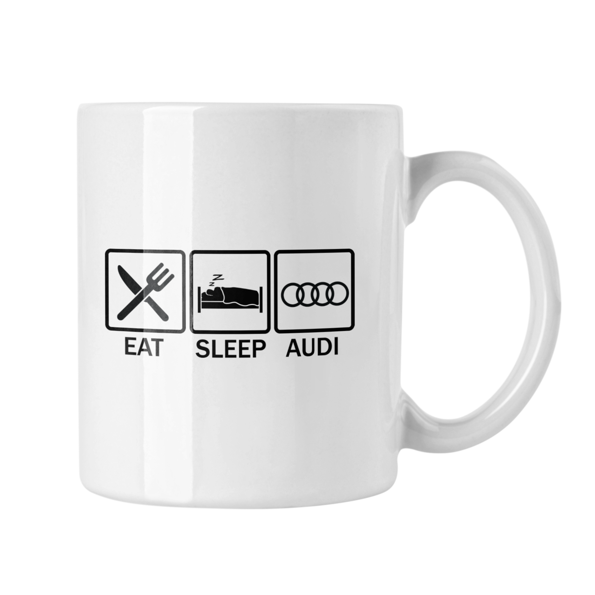 Hrnček s potlačou Eat Sleep Audi Typ: Magický
