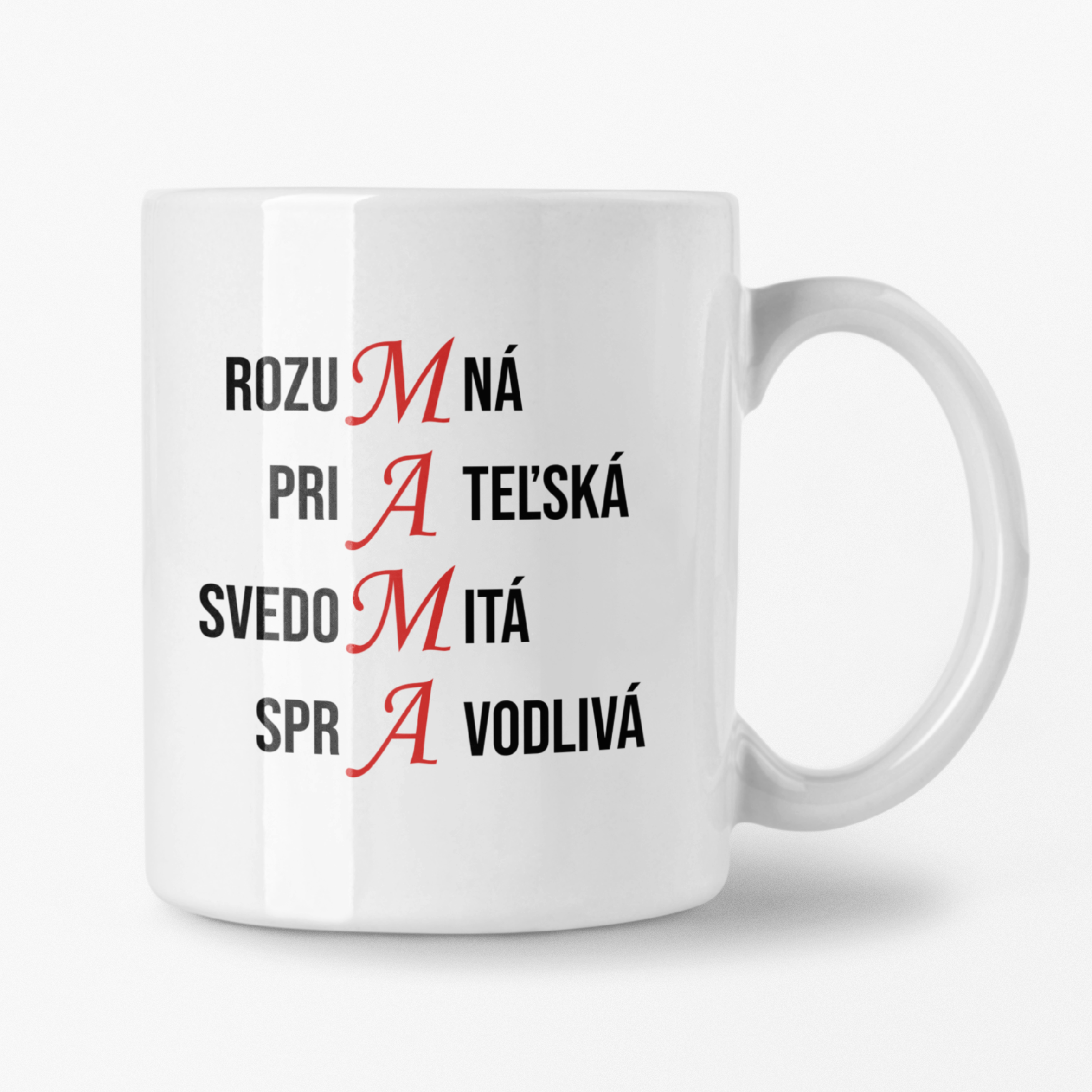 Hrnček s potlačou "Mama" Typ: Biely
