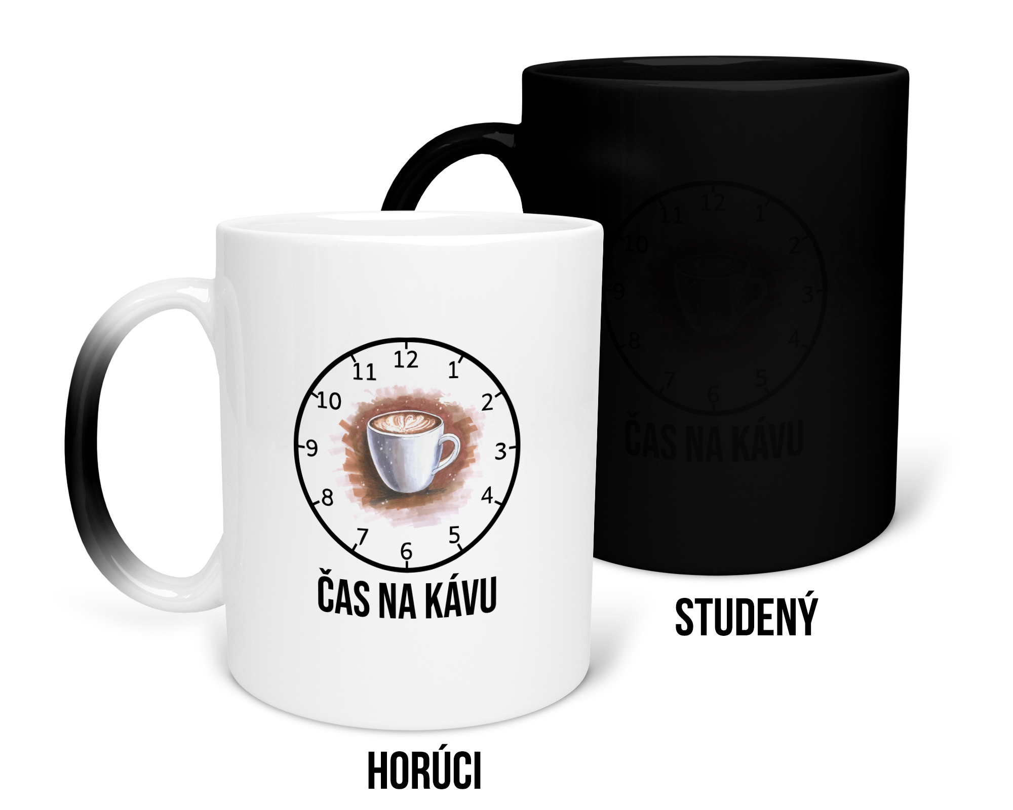 Hrnček s potlačou "Čas na kávu" Typ: Magický