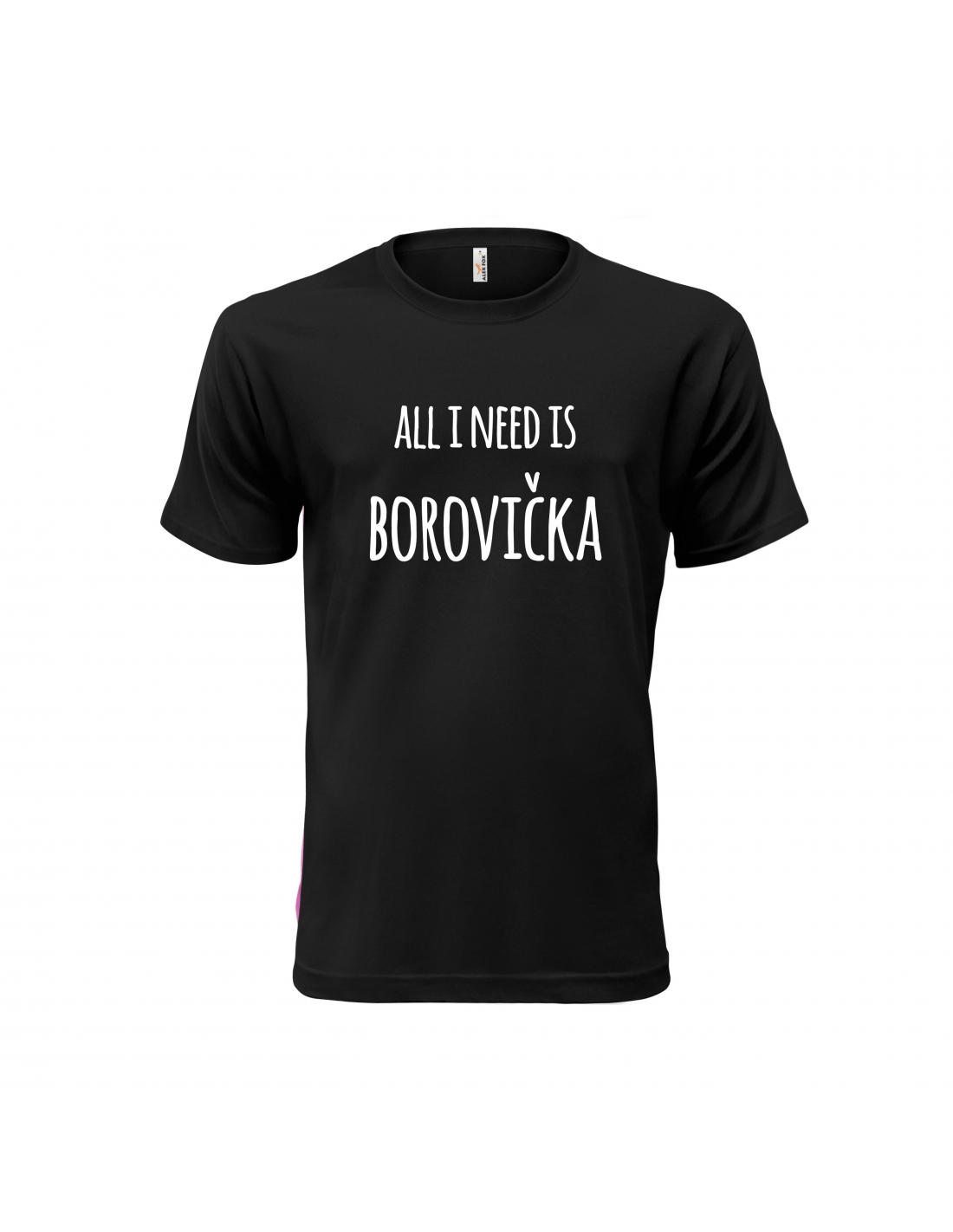 Tričko s potlačou "All i need is borovička" Farba: Biela, Typ: Pánske, Veľkosť: 3XL