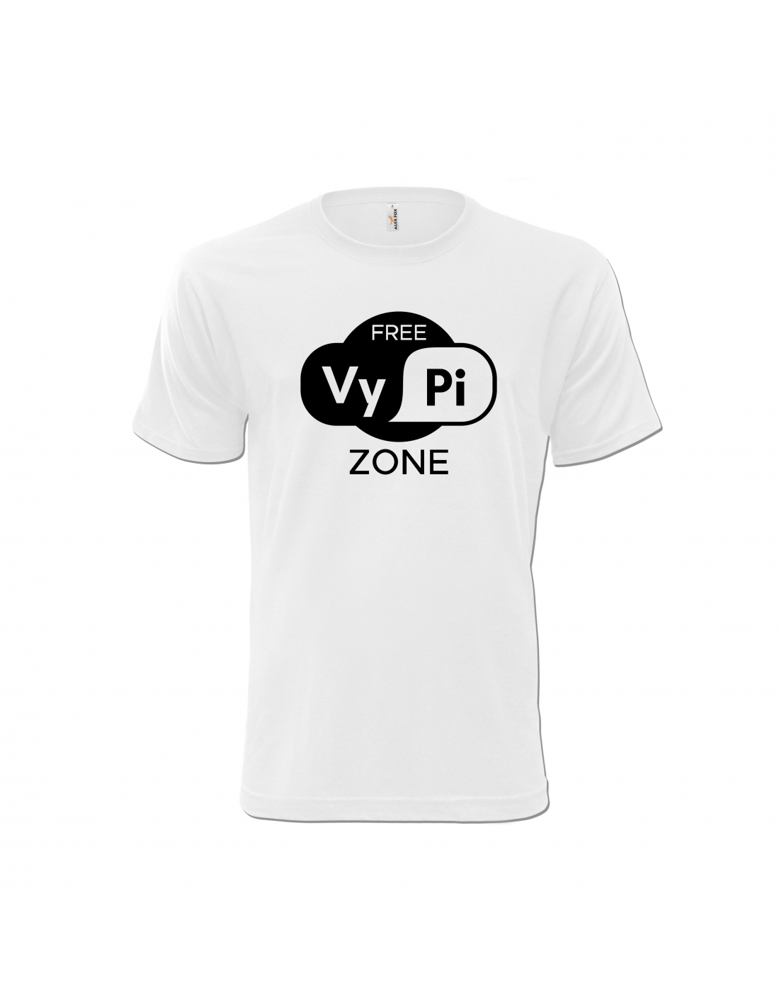 Tričko s potlačou  "VyPi zone" Farba: Čierna, Veľkosť: 5XL