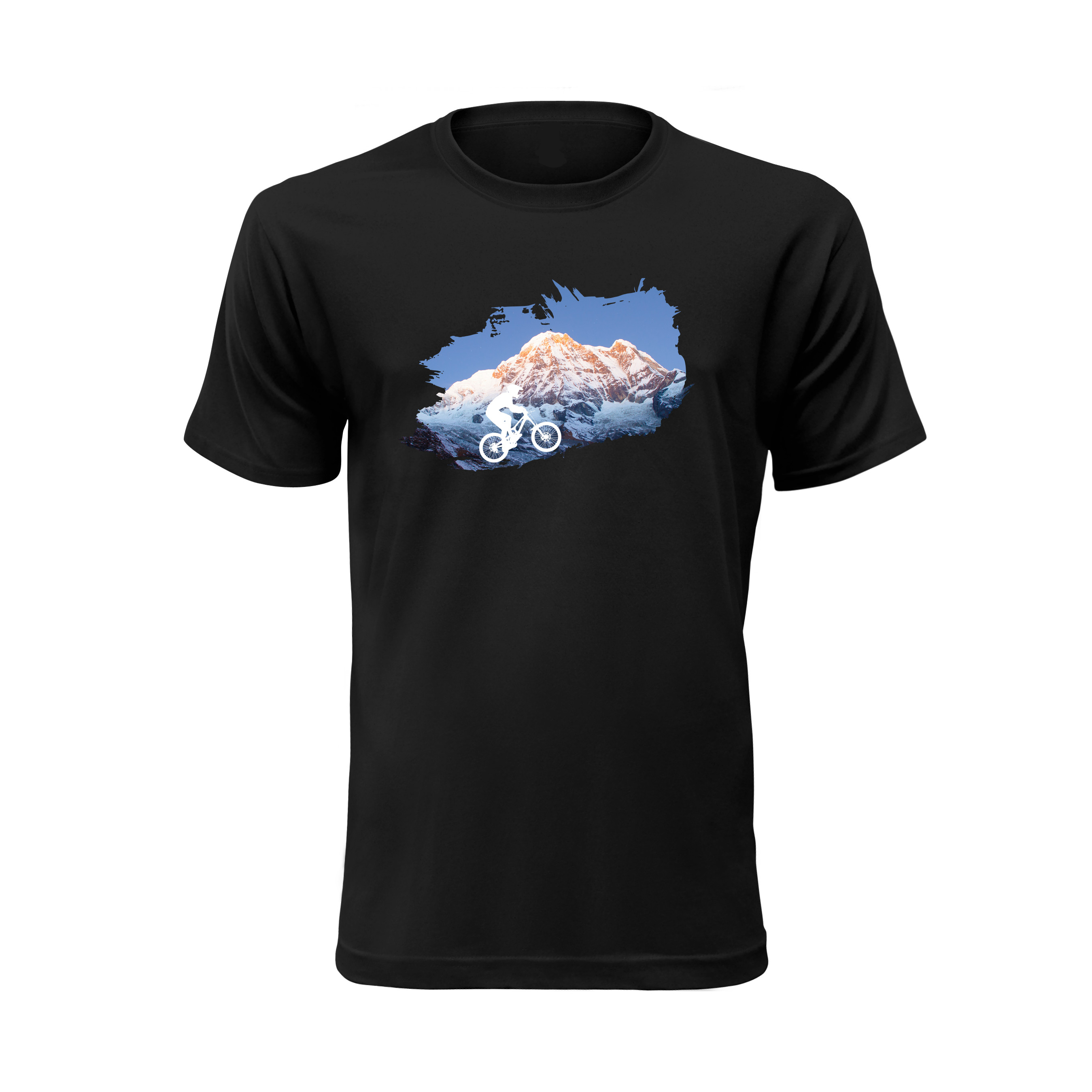 Tričko s potlačou "Horské tričko" Farba: Tyrkysová, Typ: Detské, Veľkosť: XS (98-104)