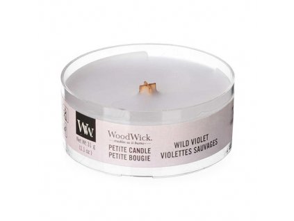 Svíčka WoodWick Wild Violet Divoká Fialka 31g petite