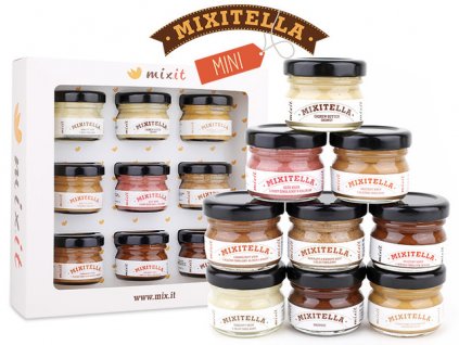Degustační sada Mixitella sada 9 čokoládových pomazánek 225g Mixit