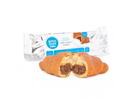 KetoDiet_dietni_proteinovy_keto_nizkokaloricky_croissant_plneny_cokoladovou_naplni_Brno