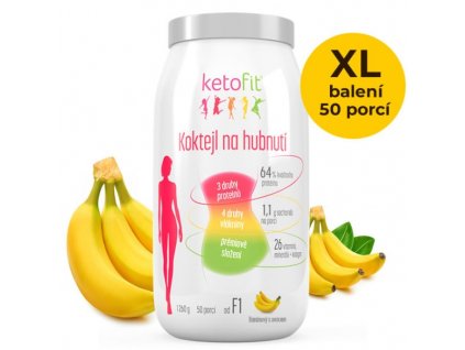 keto koktejl bananovy ketofit