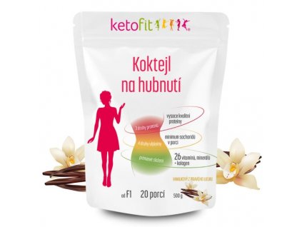 vanilkovy proteinovy koktejl ketofit 6